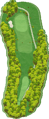 メイレイクヒルズカントリークラブ IN13番ホール コース図