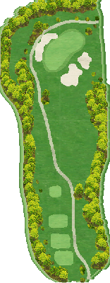 望月リソルゴルフクラブ OUT3番ホール コース図