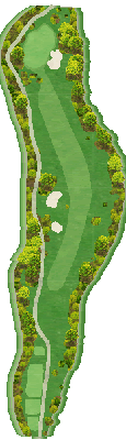 望月リソルゴルフクラブ OUT4番ホール コース図