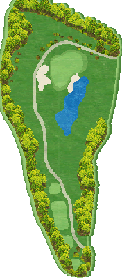 望月リソルゴルフクラブ OUT6番ホール コース図