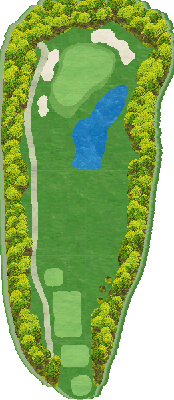 望月リソルゴルフクラブ IN3番ホール コース図