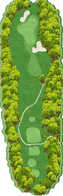 富士桜カントリー倶楽部 IN4番ホール コース図