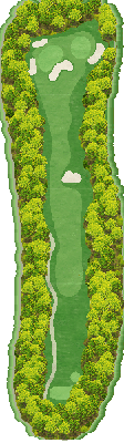 万木城カントリークラブ 南2番ホール コース図