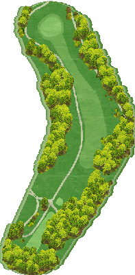 るり溪ゴルフクラブ 東8番ホール コース図