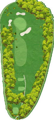 サニーカントリークラブ OUT8番ホール コース図