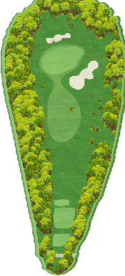 サニーカントリークラブ IN17番ホール コース図