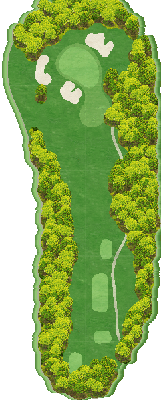 山陽ゴルフ倶楽部 OUT3番ホール コース図