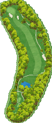 山陽ゴルフ倶楽部 OUT8番ホール コース図