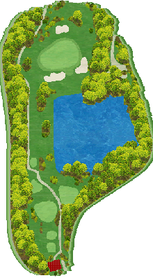 ＫＯＭＡカントリークラブ 東6番ホール コース図