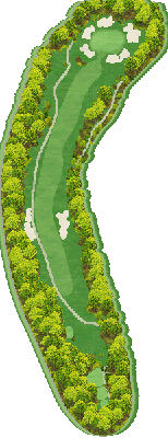 ＫＯＭＡカントリークラブ 東8番ホール コース図