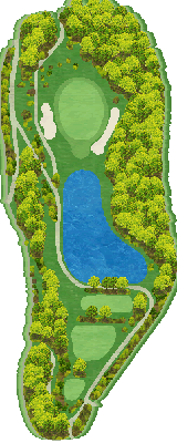 ＫＯＭＡカントリークラブ 南2番ホール コース図
