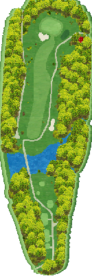 ＫＯＭＡカントリークラブ 南5番ホール コース図