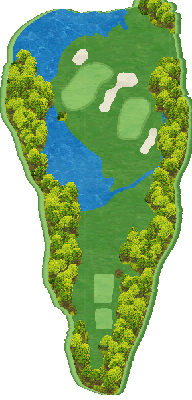 杉ノ郷カントリークラブ OUT3番ホール コース図