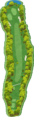 杉ノ郷カントリークラブ OUT5番ホール コース図