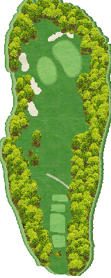 杉ノ郷カントリークラブ OUT7番ホール コース図