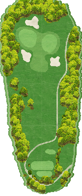 岐阜北カントリー倶楽部 東コース7番ホール コース図