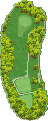 榊原ゴルフ倶楽部 西5番ホール コース図