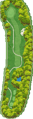 法仙坊ゴルフ倶楽部 OUT4番ホール コース図