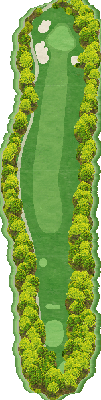 呉カントリークラブ OUT6番ホール コース図