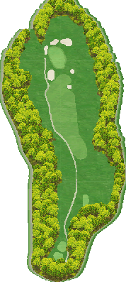 関越ゴルフ倶楽部 中山コース IN4番ホール コース図