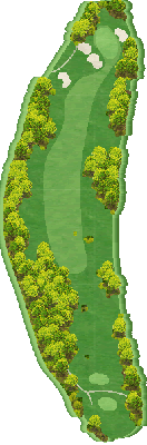 エムズゴルフクラブ OUT9番ホール コース図