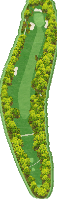 鹿島南蓼科ゴルフコース OUT9番ホール コース図