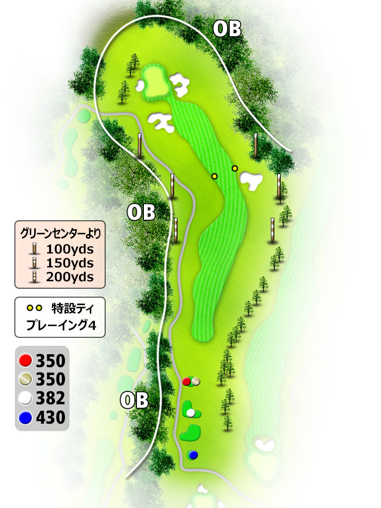 NEWユーアイゴルフクラブ IN(津屋崎)11番ホール コース図