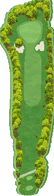 根来ゴルフクラブ HOLE1番ホール コース図