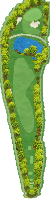 根来ゴルフクラブ HOLE5番ホール コース図