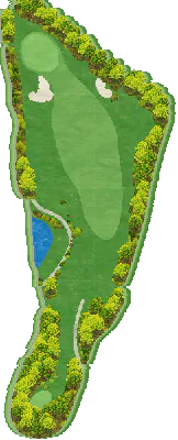 根来ゴルフクラブ HOLE6番ホール コース図