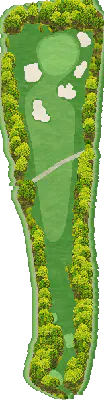 根来ゴルフクラブ HOLE8番ホール コース図