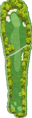 根来ゴルフクラブ HOLE9番ホール コース図
