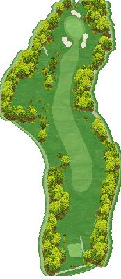 札幌テイネゴルフ倶楽部 きつつきコース2番ホール コース図