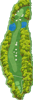 ＪＧＭセベバレステロスゴルフクラブ（茨城県） OUT3番ホール コース図