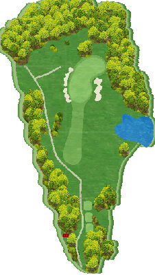 ＪＧＭセベバレステロスゴルフクラブ（茨城県） OUT8番ホール コース図
