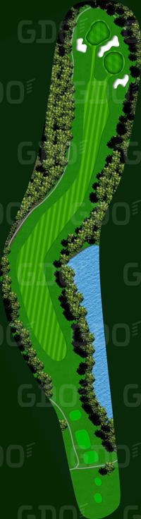 東松山カントリークラブ 東6番ホール コース図