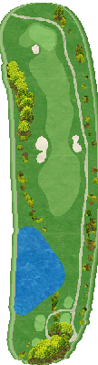 オリムピック・カントリークラブレイクつぶらだコース OUT6番ホール コース図
