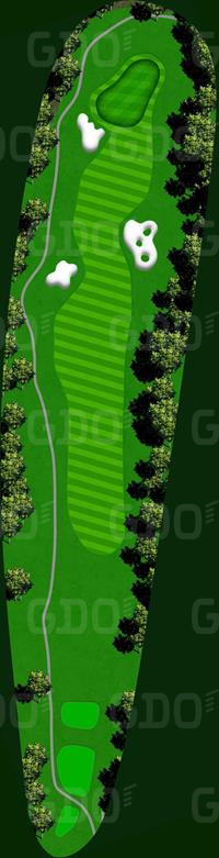 クレセントバレーカントリークラブ美濃加茂 IN10番ホール コース図
