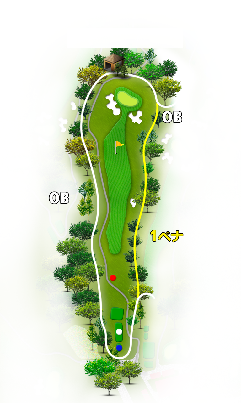 三木セブンハンドレッド倶楽部 IN10番ホール コース図