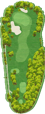 草津温泉ゴルフ場（旧 草津高原ゴルフ場） OUT6番ホール コース図