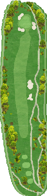 氷見カントリークラブ IN10番ホール コース図