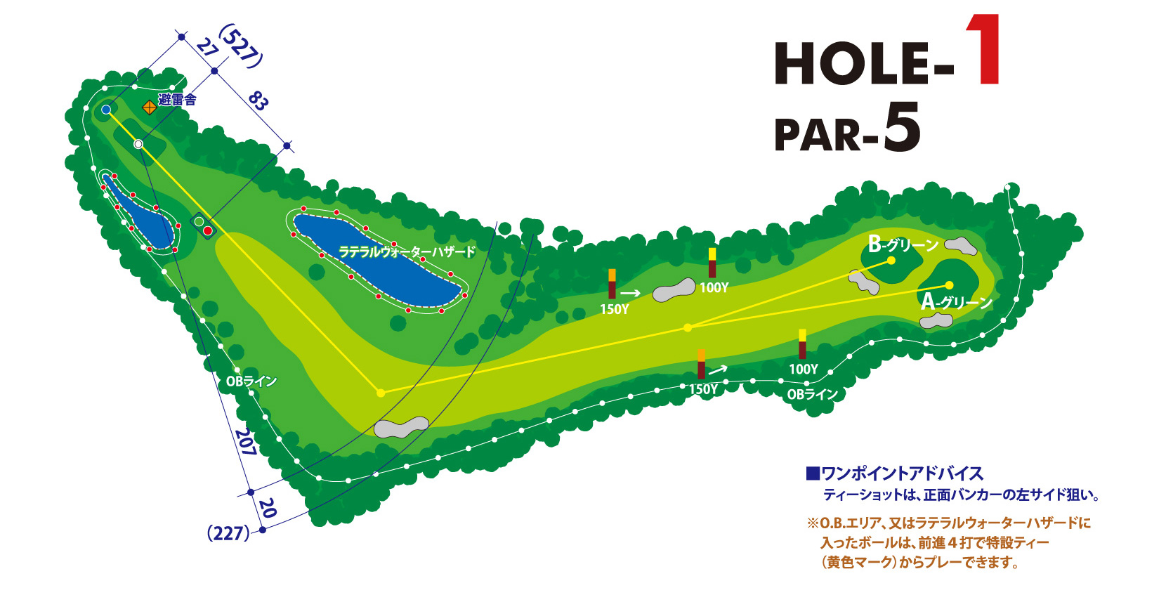 三甲ゴルフ倶楽部 富士コース (旧：富士国際ゴルフ倶楽部) 南コース(旧：富士コースOUT)10番ホール コース図