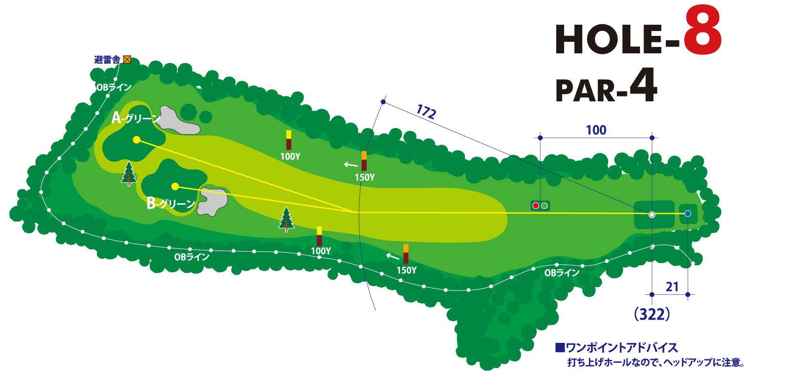 三甲ゴルフ倶楽部 富士コース (旧：富士国際ゴルフ倶楽部) 西コース(旧：富士コースIN)17番ホール コース図