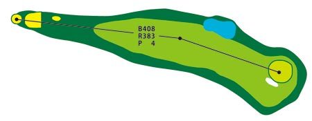 宮城カントリークラブ 松島7番ホール コース図